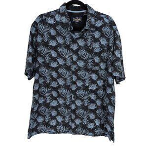 Nat Nast Silk Blend Hawaiian Button Up Shirt Tropical Resort Coastal Y2K Size L